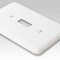 Amerelle Amerelle Capri Paintable Textured White 1 gang Stamped Steel Toggle Wall Plate 1 pk 635TW - alternate 3